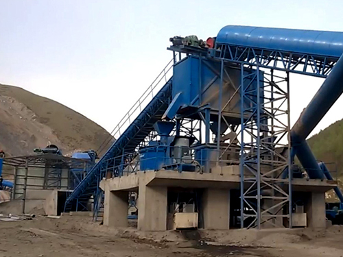 山西環保型時產100噸石灰石機製砂生產線現場視頻